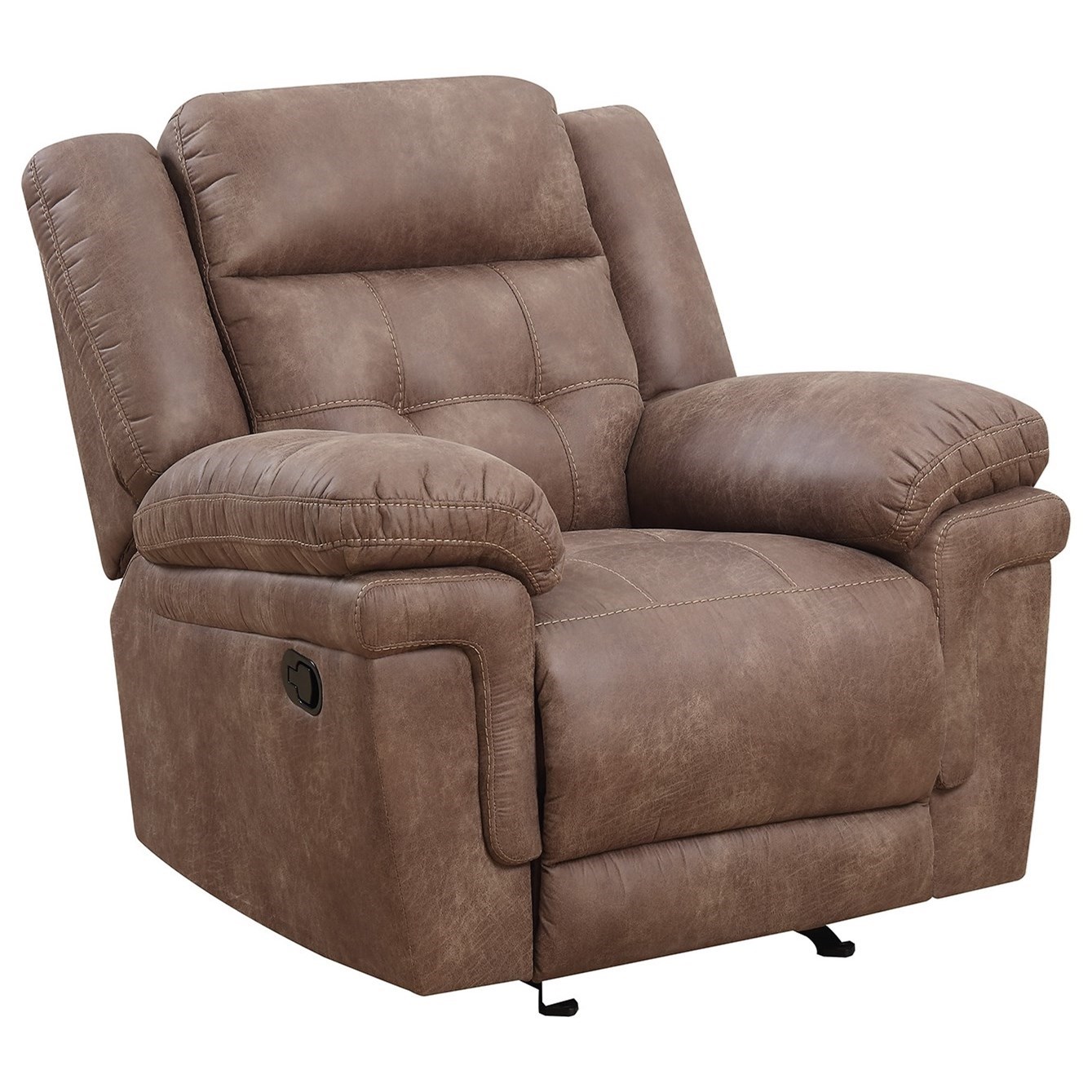 Steve Silver Anastasia AT850CC Glider Reclining Chair with Tufted